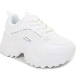 Stylish White Chunky Sneakers